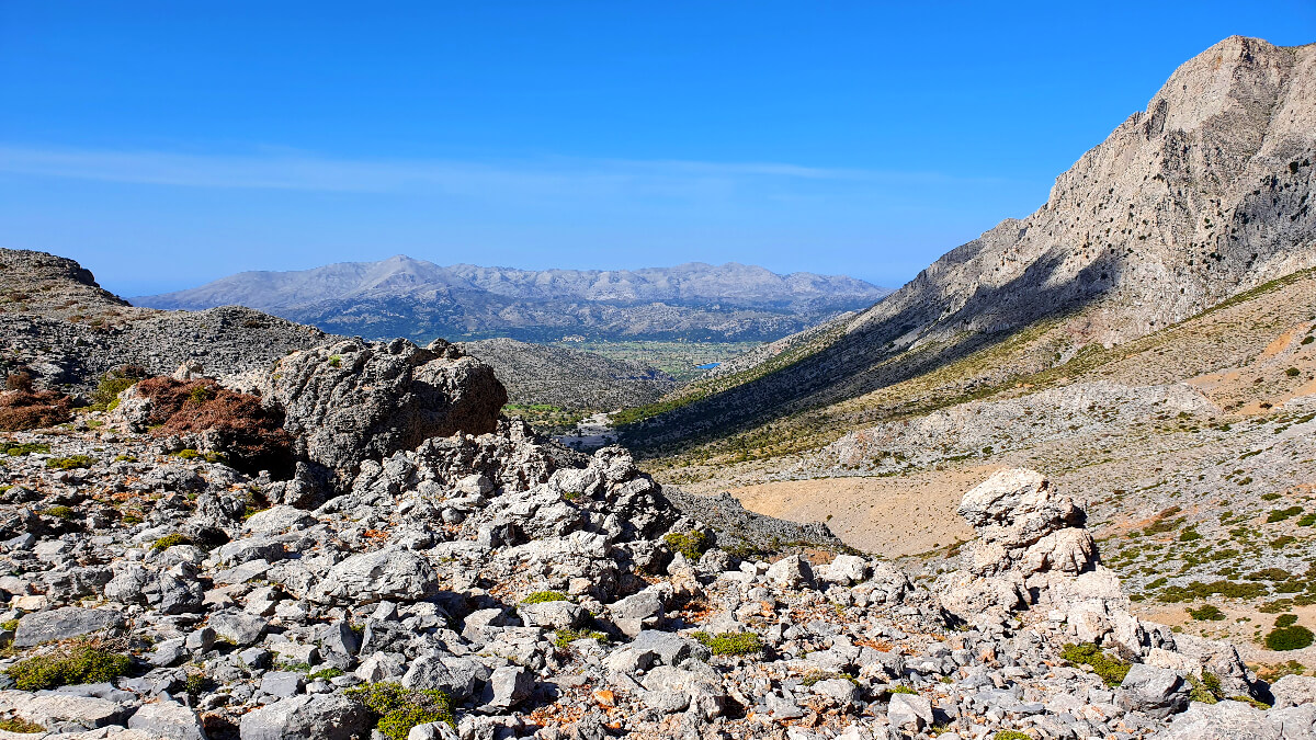 Lefka Ori auf der Insel Kreta Weite Landschaften