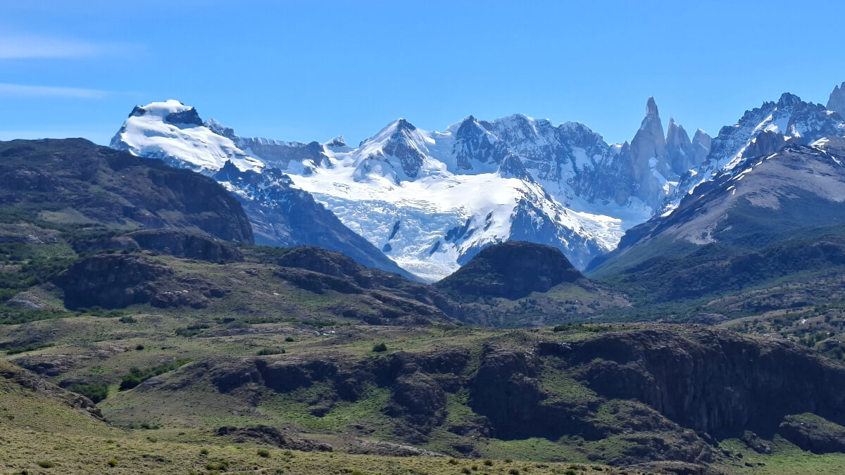 Patagonien Am Gipfel Lome Pliegue Tumbado Cerro Torre Fitz Roy