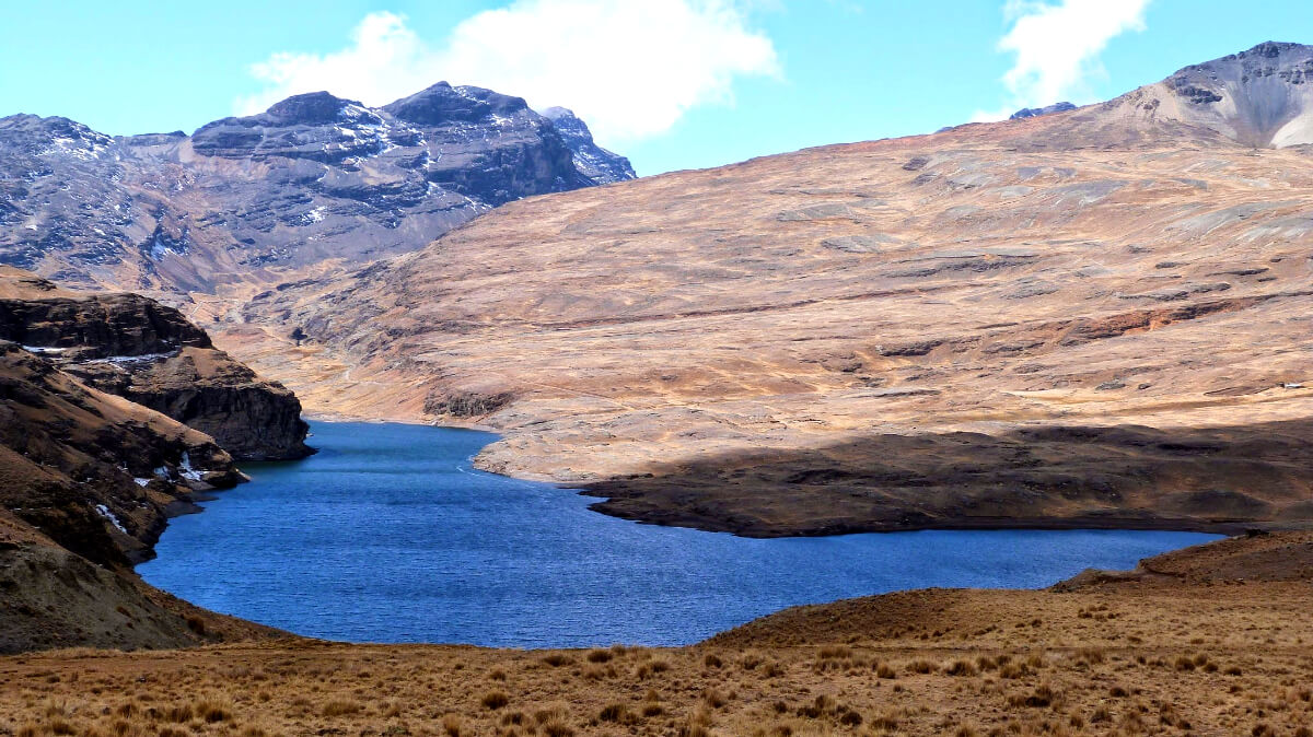 Bergsee am Cumbrepass Bolivien