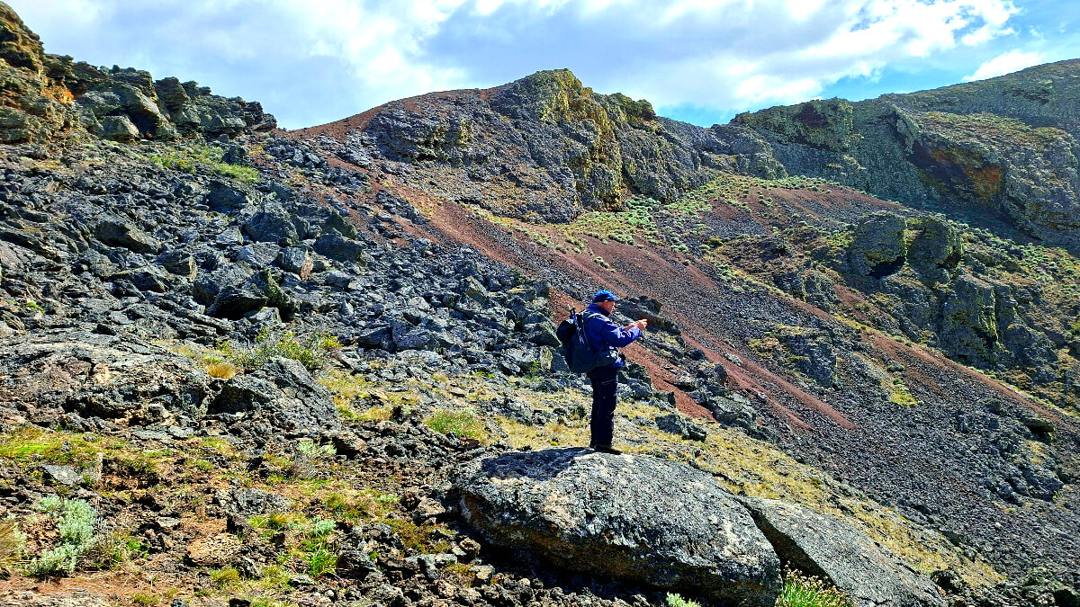 Vulkan Pali Aike Patagonien Chile