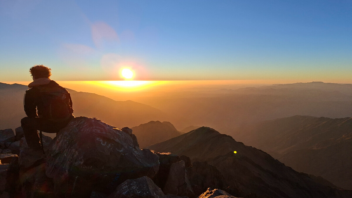 Marokko Sonnenaufgang auf dem Toubkal Marokko Sonnenaufgang auf dem Toubkal