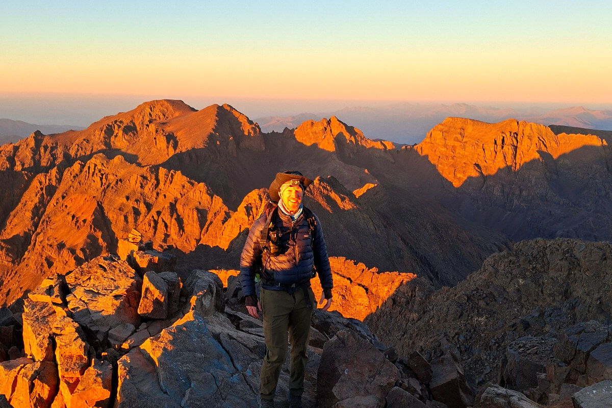 Marokko Sonnenaufgang auf dem Toubkal Marokko Sonnenaufgang auf dem Toubkal