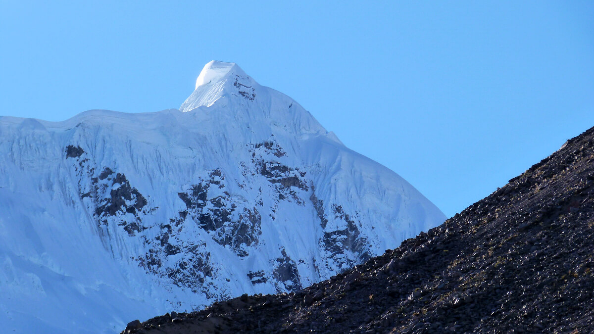 Cordillera Vilcanota in Peru Eisgipfel