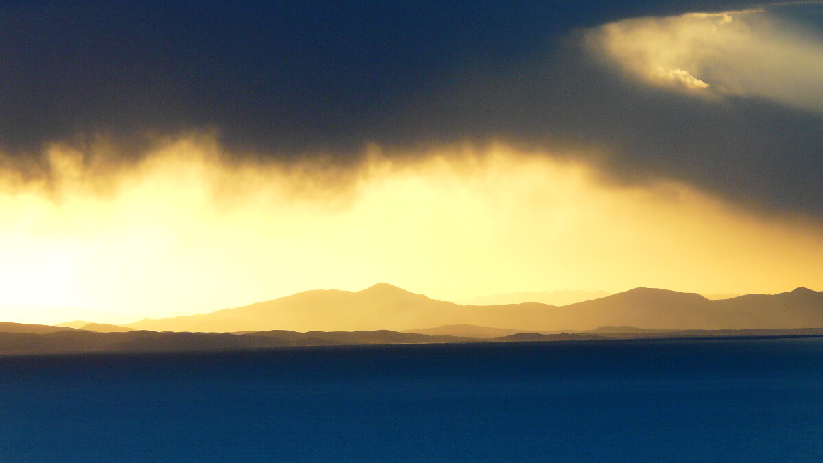 Titicacasee Sonnenuntergang Peru Titicacasee Sonnenuntergang Peru