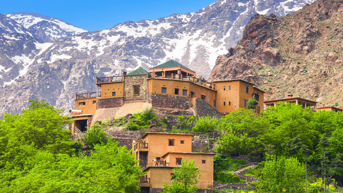 Marokko Abenteuer Kasbah du Toubkal Imlil in the Atlas Mountains Morocco