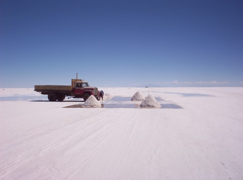 Salzgewinnung-Salar-de-Uyuni