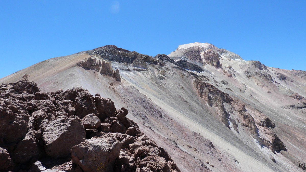 Bolivien Am Gipfelgrat des Cabaray