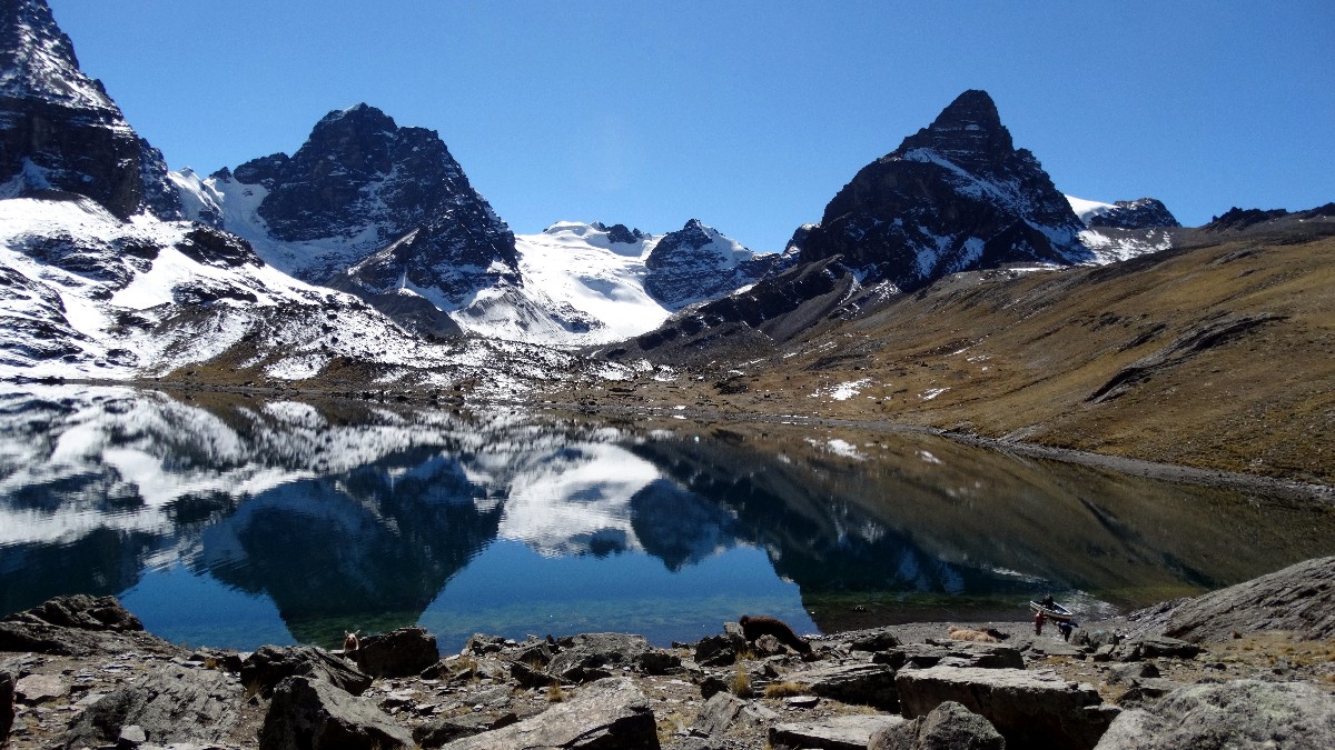 Bolivien Laguna Chiar Khota Condoriri