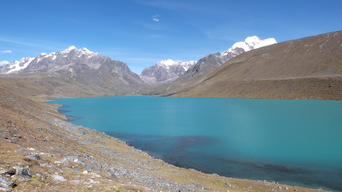 Laguna Sirinacocha Vilcanota am Jampa