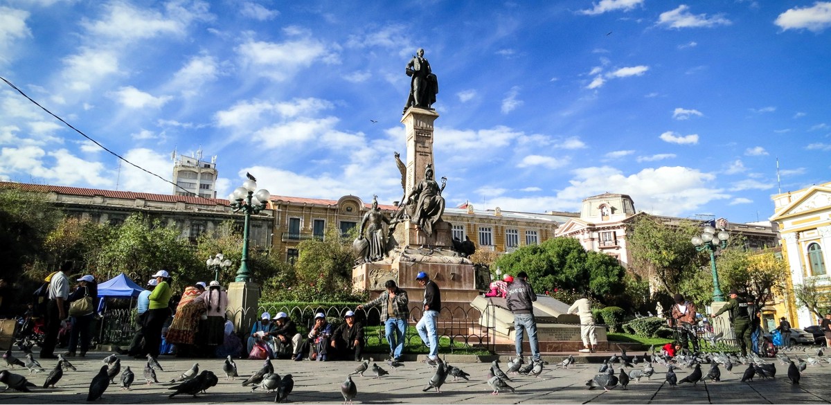 Bolivien La Paz Plaza Murillo 